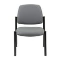 thumbnail image 5 of Boss Office Products Armless Vinyl & Steel Guest Chair, 300-lb. Capacity, Gray/Black, 5 of 9