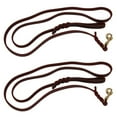 thumbnail image 1 of 2X Collier de Traction pour Chien en Cuir Tressé 2M Laisse d'Entraînement, 1 of 8