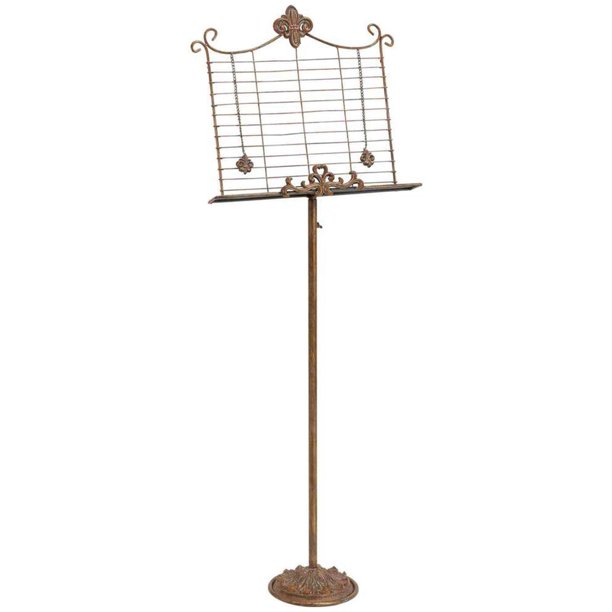 Benzara Metal Music Stand 50" Adjustable Ht