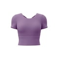 thumbnail image 7 of Lenago Women Tops Tops for Women Long Sleeve Breathable Shirt Fast Dry Workout Hiking Tops for Women Purple XL, 7 of 7