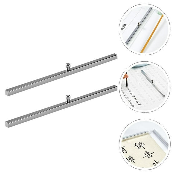 WASHWEPE 2Pcs Chinese Paper Weights for Calligraphy Supplies 8.7x0.35in