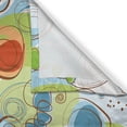 thumbnail image 3 of Ambesonne Abstract Kitchen Curtains, Geometric Funky Swirl, 55"x39", Pale Green White, 3 of 3