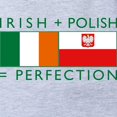 thumbnail image 2 of CafePress - Irish Polish Flags Rect - Cute Infant Baby Football Bodysuit, 2 of 3