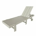 thumbnail image 5 of Modern Poly Reclining Chaise Lounge With Wheels, Sand, 5 of 12