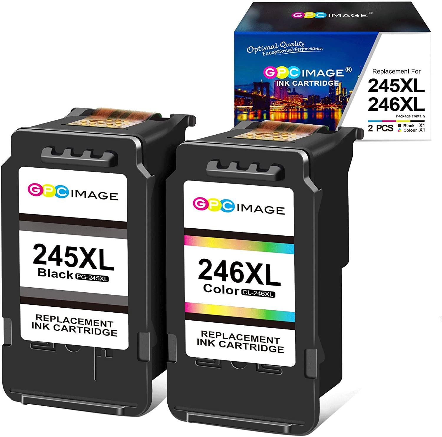 GPC Image Manufactured Ink Cartridge Replacement for Canon PG-245XL  CL-246XL PG-243 CL-244 Ink Cartridge 245 and 246 to | Walmart Canada