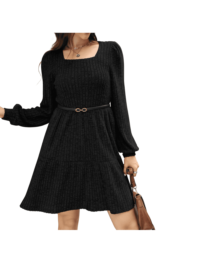 black long sleeve babydoll dress SISTER BLOOM: Demi Black Velvet Babydoll Dress  No. 14