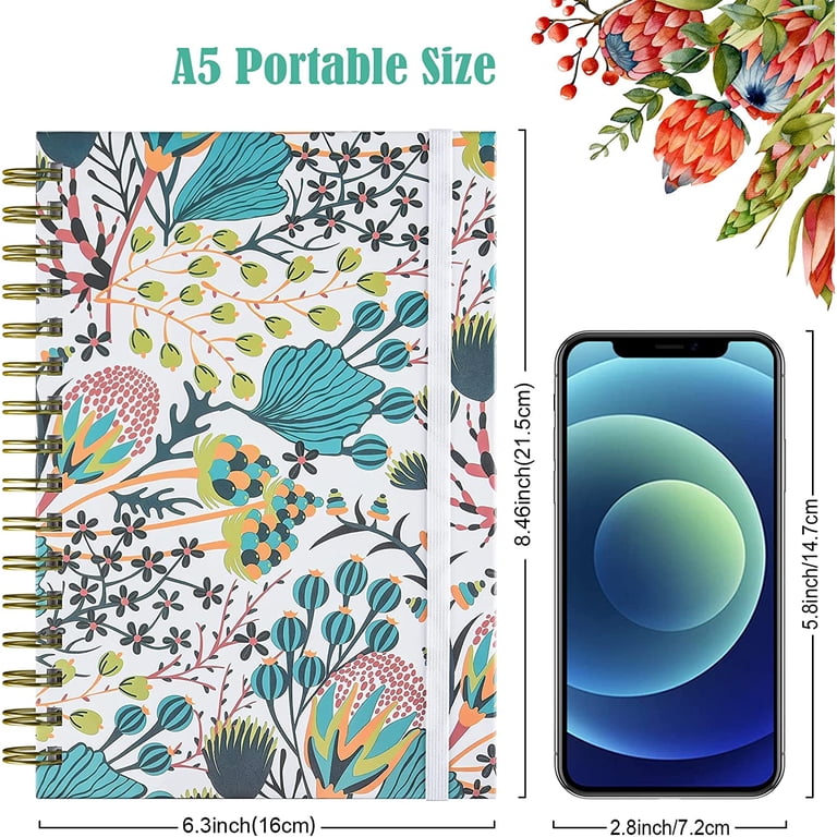 OMEYA 4-Pack Spiral Notebook, A5 Hardcover College Rule photo 6