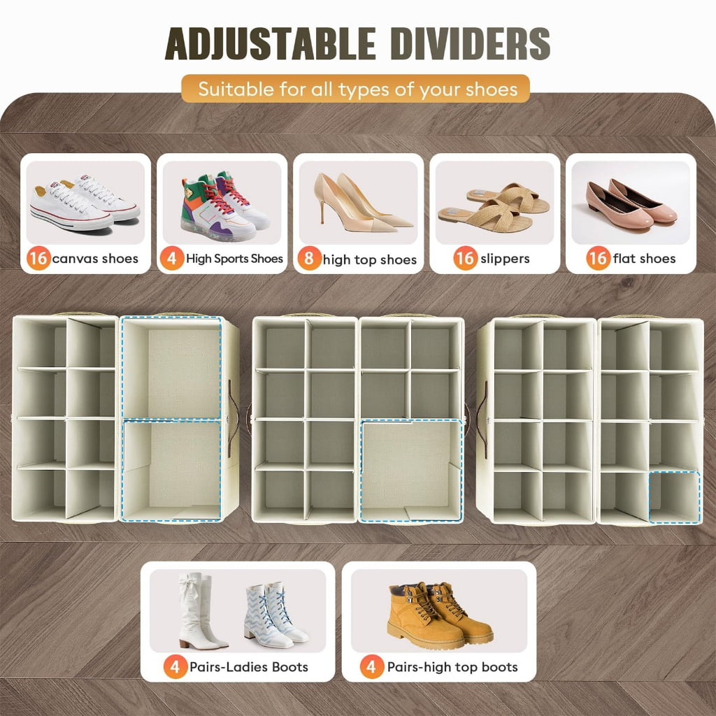 Shoe Protector Box Moisture Resistant Dustproof Travel Storage Solution