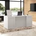 thumbnail image 2 of Hampton Heights 72W Executive L Desk with Drawers in White - Engineered Wood, 2 of 8
