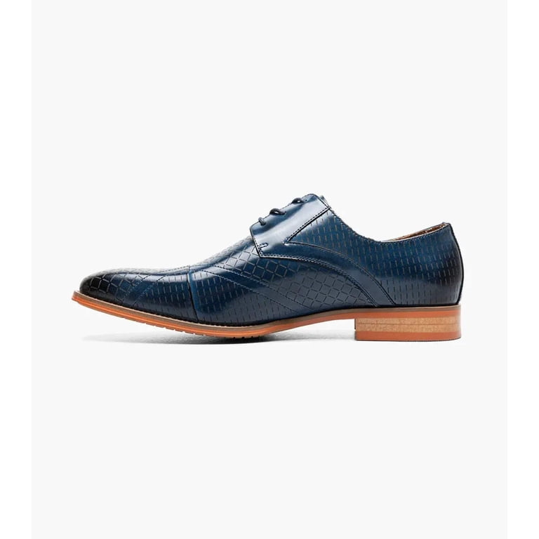 blue stacy adams dress shoes Hobson Cap Toe Oxford Navy Leather 25764-400 The Galletti by Stacy On Social Loved her chic loungewear US Size - Made To Order:14