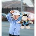 thumbnail image 5 of DolliBu Standing Moose Police Officer Plush Toy - Soft Moose Cop Stuffed Animal Dress Up with Cute Cop Uniform and Cap Outfit - 13.5 Inches, 5 of 7