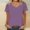 Purple, variant on Vivianyo HD Casual Women's Summer Short Sleeve T-Shirt Women's Solid V-neck Lace Patchwork Short Sleeved T-shirt Short Sleeved V-neck Top/shirt