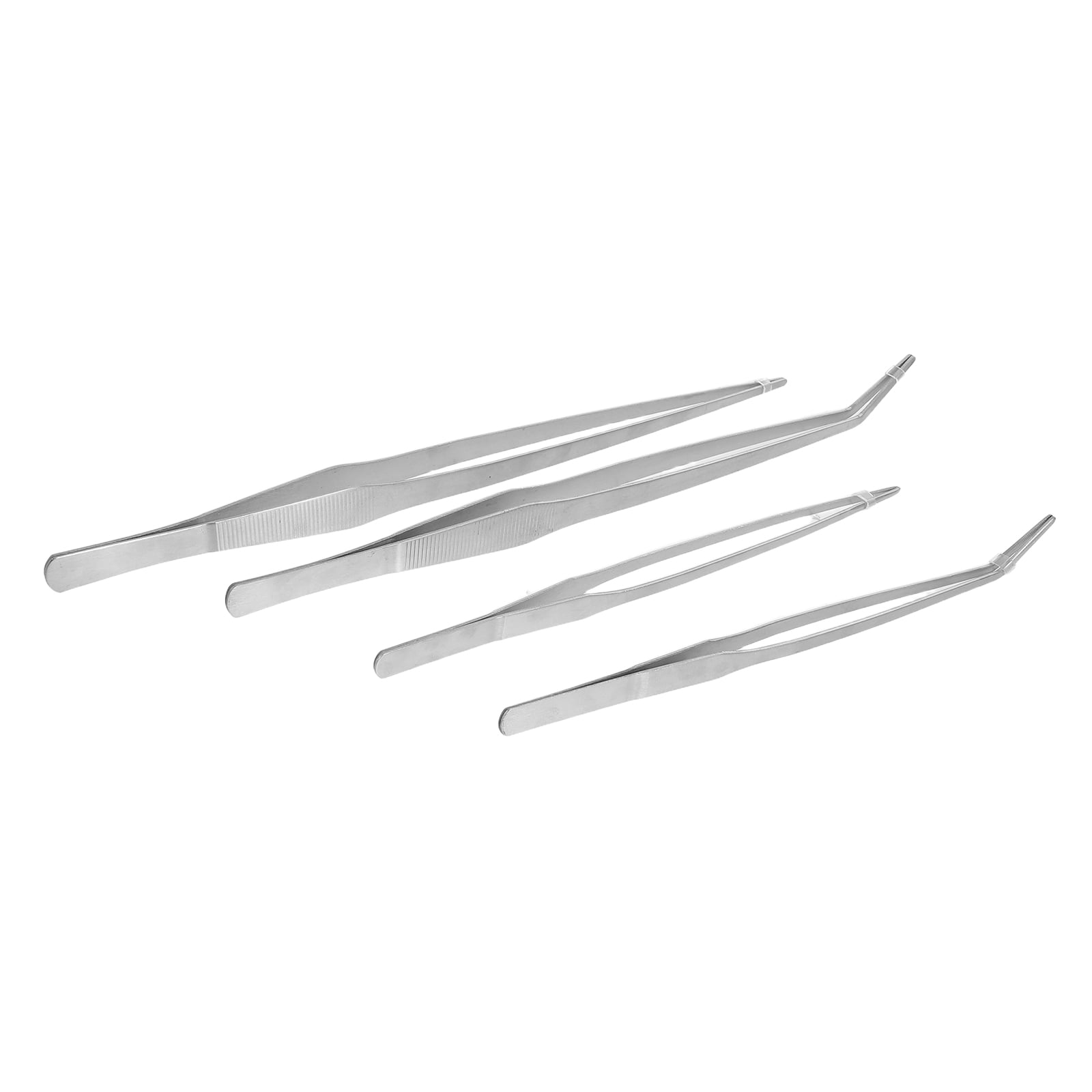 Healifty 4pcs Aquarium Plant Tweezers for Aquascaping Stainless Steel 27/38cm