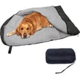 thumbnail image 1 of Sac de Couchage pour Chien Lit pour Animaux Doux et Chaud Tapis Coussins pour Chien Chat avec Sac de Rangement Portable pour Intérieur Extérieur Voyage Camping Randonnée Sac à Dos, 1 of 7