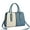 Blue, variant on Small Satchel Purses for Women Top Handle Shoulder Tote Bag Trendy Crossbody Clutch Handbag