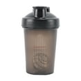 thumbnail image 2 of Shaker Bottle for Protein Powder w. Classic Loop Top & BPA free,Secure Screw-On Lid, Stay Open Flip Cap,BPA Free-16oz-400ML - Black, 2 of 5