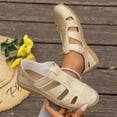 thumbnail image 2 of Wensltd Women's Sandals Closed Toe Flat Sandals With Adjustable Straps For Casual Summer And Everyday Wear, 2 of 9