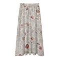 thumbnail image 3 of Floral Honeycomb Grey Pattern Women High Waist Midi Skirt Elegant Midi Skirt High Waist A-line for Women, 3 of 4