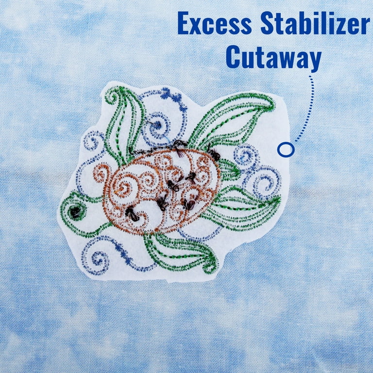 2.4 oz Black Cutaway Embroidery Backing Stabilizer