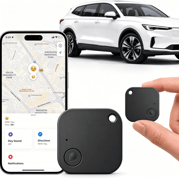 CUDIAO Mini Portable Gps Tracker for Vehicles, Undetectable Gps Car Tracker, No Monthly Fee/No Sim Card, Tracker Device for Kids, Dogs, Cars, Elderly, Compatible with Ios & Android (1)