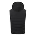 thumbnail image 5 of ZCFZJW Heated Vest for Men, Winter Hooded Heated Vests Outerwear for Men, Lightweight USB Electric Heated Clothing Vest with Dual Control 15 Heating Zones(Battery Pack Not Included) Black XXXL, 5 of 5