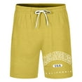 thumbnail image 4 of Pantalones cortos casuales con estampado de letras estilo urbano para hombre, ligeramente elásticos, de poliéster, 4 of 4