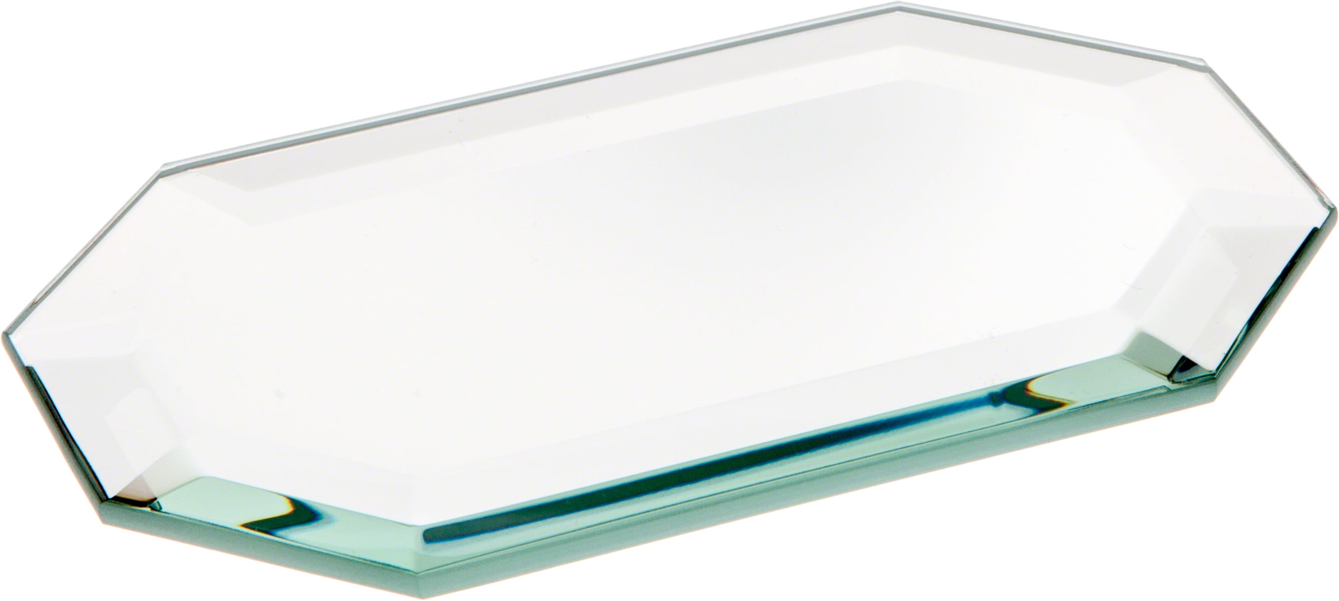 6 inch x 8 inch Plymor Diamond 3mm Beveled Glass Mirror 
