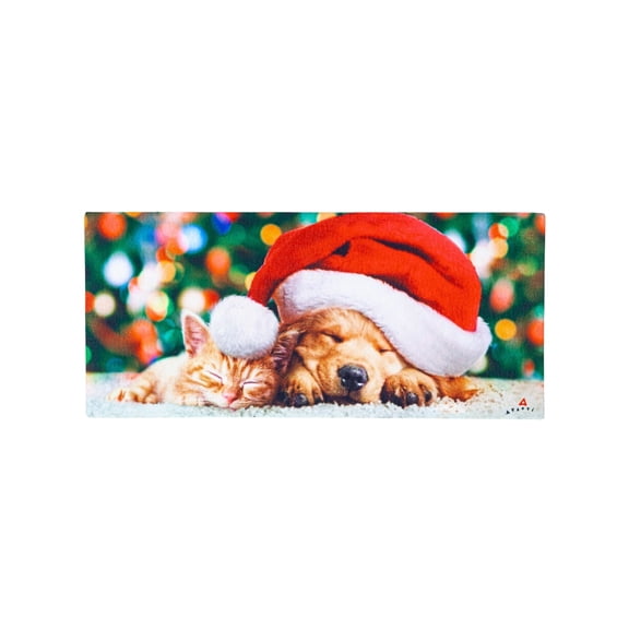 Evergreen Santa Puppy and Kitten Sassafras Switch Mat