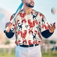 thumbnail image 6 of Daiia Roosters Mens Baseball Jersey Button Down Shirts Short Sleeve Sports Uniforms-4X-Large, 6 of 9