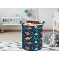thumbnail image 3 of KUNRO Kids Dinosaur Collapsible Laundry Hamper, Blue, 3 of 6