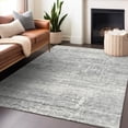thumbnail image 6 of HomeRoots 662950 9 x 12 ft. Silver & Gray Abstract Transitional Washable Machine Made Rectangle Area Rug with UV Protection, 6 of 9
