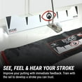 thumbnail image 2 of EyeLine Golf 70 Degree Edge Putting Plane Rail - Portable use Outdoors or Indoor Putting mat. Training Aid. Made in USA. Alignment, Stroke Length, Stroke Path Instant Short putt Improvement. 24 in., 2 of 5