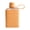 Orange, variant on Pink Silicone Sleeve Square Glass Water Bottle, Mini Portable Lidded Travel Flask with Carry Loop for Casual Gift Preparation
