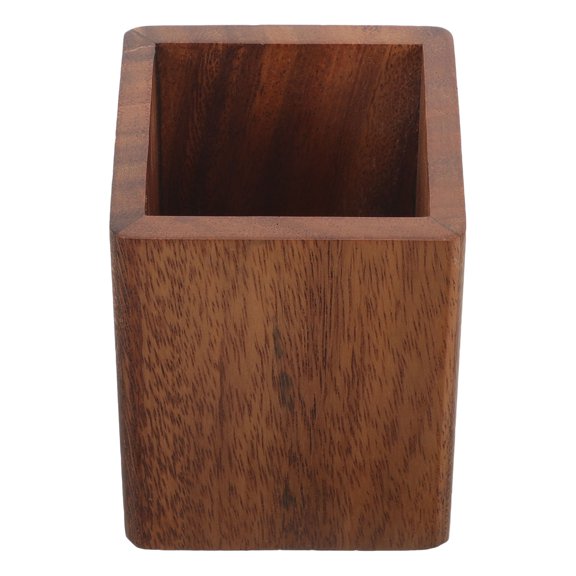 FOMIYES pen holder for desk Pencil Holder Walnut Wood 10*3.1*3.1in Storage Women Home Use 1Set
