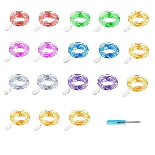 Cadena de luces YJFWAL Bethlehem Lighting Fairy 30 LED 3,2 m paquete de 18
