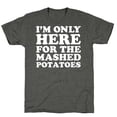 thumbnail image 4 of Im Only Here For The Mashed Potatoes Unisex Triblend Tee Tee Shirt Sweatshirt Hoodie, 4 of 7