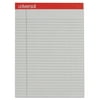 Universal® Color Perforated Notepads, 8 1/2" x 11", Legal Ruled, 100 Pages (50 Sheets), Gray, Pack Of 12