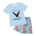 thumbnail image 6 of Girls Summer Outfits 2Pcs Kids Clothes Girls Tie Knot Front Tops T-Shirts and Casual Short Sets 5-12Y Girls Summer Set 2-12 Years,7-8 Years, 6 of 7