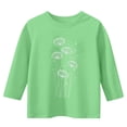 thumbnail image 4 of Bixock Toddler Boys Girls 3/4 Sleeve Shirts Casual Shirts Crew Neck Print Tops for Kids Clothes School Uniforms Soft Comfortable Pullover Tops, 4 of 6