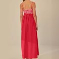 thumbnail image 3 of Vestido de mujer con bordado de pez rojo, cintura alta, plisado, falda larga de algodón y lino, novedad de 2024, falda con tirantes para chica sexy, 3 of 4