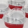 thumbnail image 3 of Pungan treat boxes Heart Shaped Aluminum Foil Baking Cups with Lids - 20pcs(3.39"X3.35"X1.18"), 3 of 10