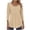 Khaki-Shirts, variant on Jsaierl 3/4 Length Sleeve Tops for Women Plus Size Round Neck Shirts Cute Graphic Ladies Pleated Blouses Flowy Holiday T-shirts Top S-2XL