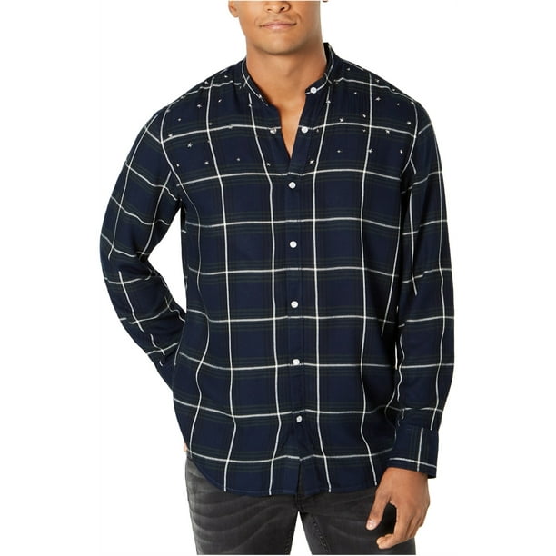 Navy blue dress shirt cheap walmart