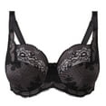 thumbnail image 3 of Panache Clara Full Cup Underwire Bra (7255),32F,Charcoal/Black, 3 of 6