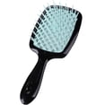 thumbnail image 1 of Cepillo de paleta para desenredar, dientes anchos, cojín de aire, peine, cabello húmedo y seco, desenredar, masaje del cuero cabelludo, herramienta de peluquería DIY para mujeres, 1 of 5