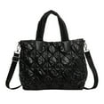thumbnail image 1 of Bolso de mano acolchado para mujer, bolso de mano tipo shopper, bolso tipo hobo suave e impermeable, bolsos de hombro ligeros para el trabajo, el entrenamiento, 1 of 6