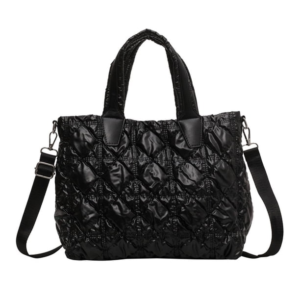 Bolso de mano acolchado para mujer, bolso de mano tipo shopper, bolso tipo hobo suave e impermeable, bolsos de hombro ligeros para el trabajo, el entrenamiento