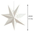 thumbnail image 3 of 7 Pointed Christmas Star Paper Lantern Star Lampshade Snowflake Ceiling Hanging Star For Wedding Birthday Xmas Party Home Decoration, 1Pcs, 3 of 4