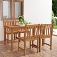 thumbnail image 1 of vidaXL 5 Piece Garden Dining Set Solid Teak Wood, 1 of 5