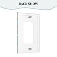 thumbnail image 4 of ZICANCN Outlet Covers Wall Plate, Green Modern Line Light Switch Cover Decorative, Duplex Toggle Combo 1-Gang, 4 of 9
